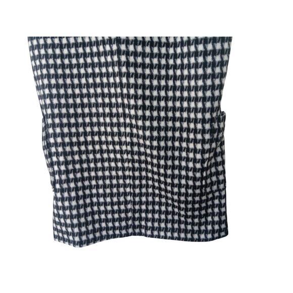 New POL Houndstooth Oversized Soft Fleece Longline Coat SZ S - Picture 8 of 12